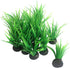 Smoothedo-Pets Aquarium Plants, 20pcs Small Size/1inch Tall Plastic Artificial Plant for Goldfish Waterscape.