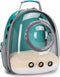 Clear Bubble Cat Backpack Carrier - Waterproof Airline Approved for Small Dogs, Green