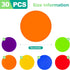 slaixiu 30PCS 4" Rubber Floor Dots - Non-Slip Gym Circles for Kids Agility Training, Classroom Carpet Markers & Sit