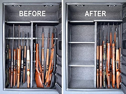 Gun Storage Solutions Rifle Rod Expansion Pack - Organize Your Gun Safe, Extra Rifle Rods
