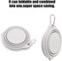 SLSON Collapsible Dog Bowls - Integrated Molding Double Bowl, 2 in 1 Foldable Pet Food & Water Dish for Cats, Hiking,