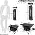 Foldable Camping Side Table, Ultralight Small Beach Aluminum, Portable Outdoor Table with Carry Bag and Storage