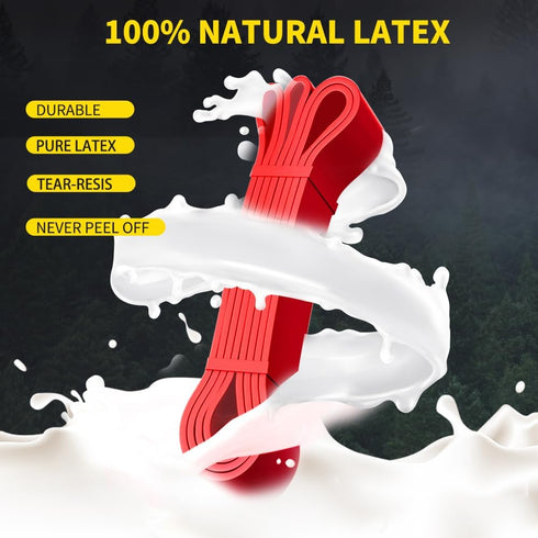 Resistance Band Pull Up Band for Fitness Exercise, Natural Latex Workout Body Stretch Powerlifting Band for Home/Gym