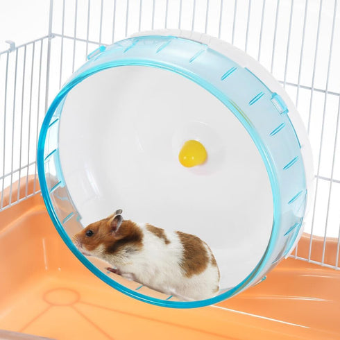 Hamster Exercise Wheel Silent Spinner for Cage, Plastic Small Animal Exercise Wheels for Dwarf Syrian Hamster