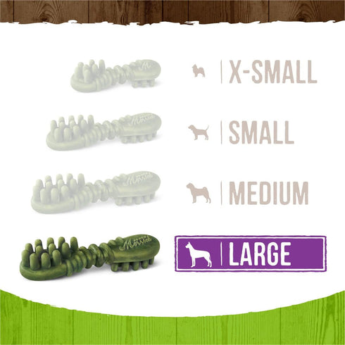 Merrick Fresh Kisses Natural Dental Chews - Infused with Coconut and Botanical Oils for Large Dogs (4 ct. Bag)