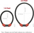 ROCKBROS 5 Digit Cable Lock Lightweight Bicycle Lock, Portable Combination Lock for Bike 22inch Red