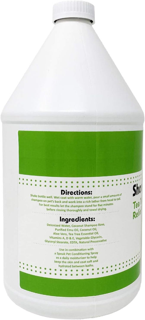 Natural Dog Shampoo, Tea Tree Relief, 1 Gallon