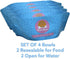 Bark & Bone Collapsible Travel Dog Bowls (4 Pack) – Portable, Resealable, Foldable Food & Water Bowls – BPA-Free,