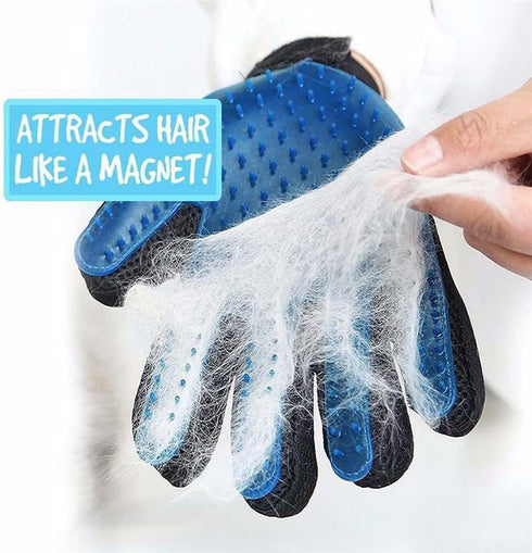 Pet Grooming Glove, Blue - Essential Tool for Pet Care