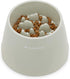 Navaris Elevated Slow Feeder Dog Bowl - Melamine Pet Food Bowl for Dogs and Cats, 7.4" x 7.36" x 4.7"
