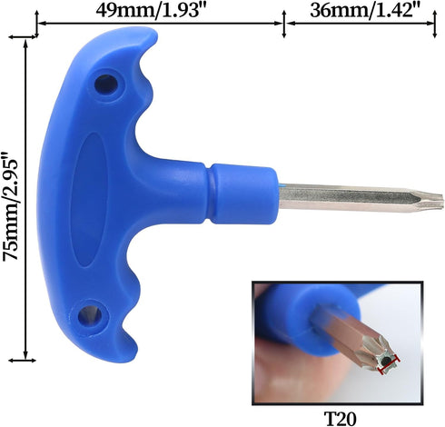 Golf Wrench Driver Tool, T20 Golf Head Adjustment Accessory for Driver Shaft Adapter