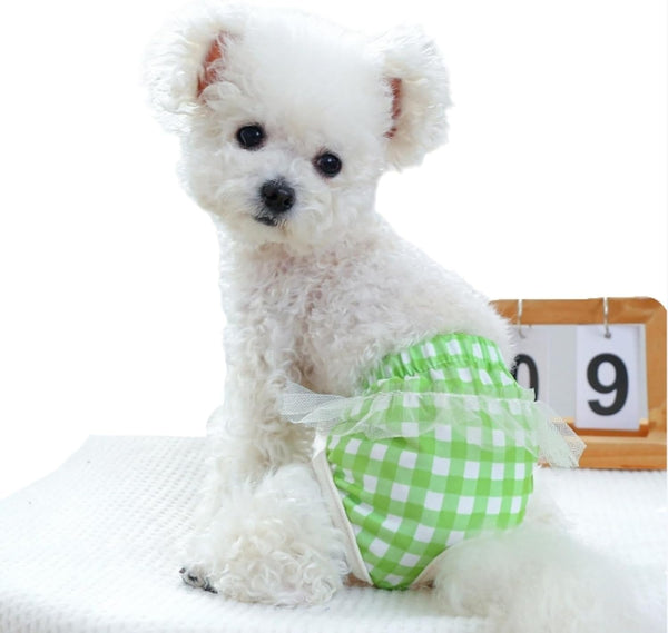 Generic Washable Dog Diapers Female Puppy Diapers with Adjustable Elastic Waistline for Female