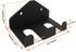Vertical Barbell Mount Rack, Olympic Barbell Hanger, Double Barbell Holder Wall Mount, Space Saving Garage Gym