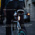 MPOWERD Luci Solar Bike Light Set, Headlight 100 Lumens, Taillight 40 Lumens, Rechargeable Solar or USB