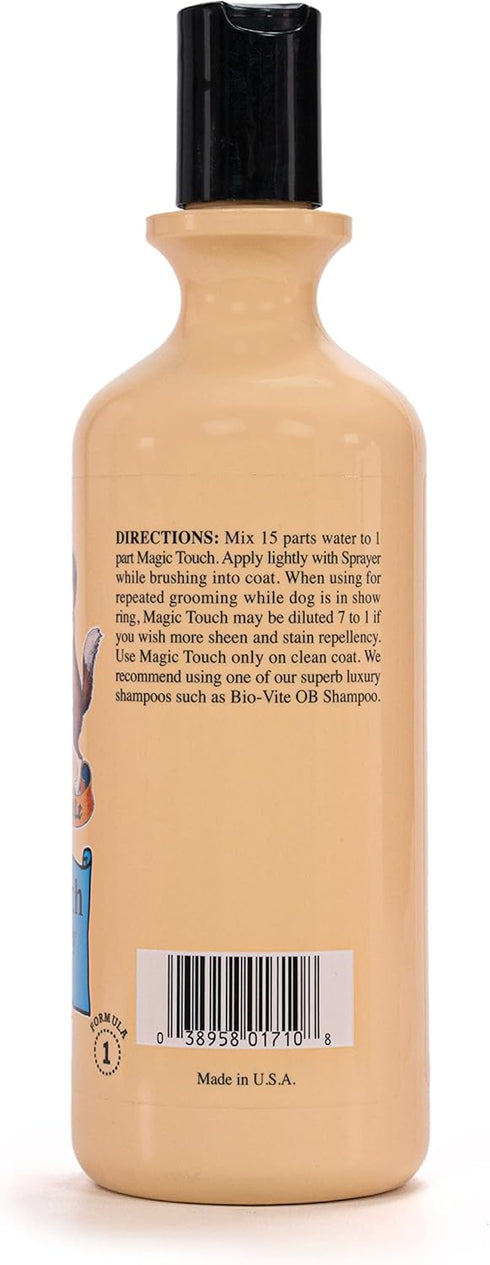 Crown Royale Magic Touch Formula 1 Pet Grooming Spray Concentrate, No Heavy Build-Up, 16 oz Finishing Spray