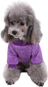 Jecikelon Purple Dog Sweater for Small Dogs, Soft Winter Clothing for Puppies, XXS XS, Cat Apparel (Large)