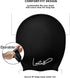 Large Swim Cap for Long Hair - Waterproof Durable Silicone Swimming Cap for Braids, Dreadlocks, Afros, Curls
