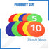 KaiYeA 10Pcs 23cm Spot Markers Spots Markers with Storage Bag Floor Discs Diameter Non Slip Floor Markers Floor Dots