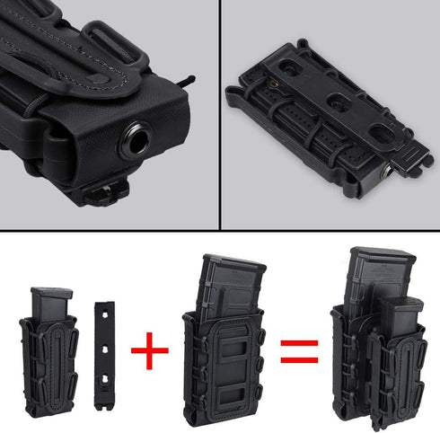 IDOGEAR Mag Pouch - Pistol Magazine Pouches 9mm Softshell Adjustable Universal Mag Carrier for .40 S&W .45 ACP