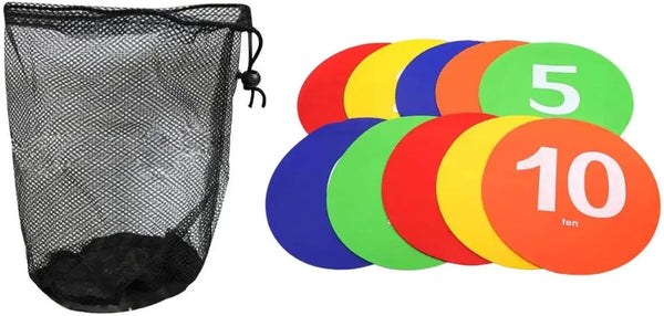 KaiYeA Spot Markers 10Pcs Spots Markers with Storage Bag Floor Discs Diameter 23cm