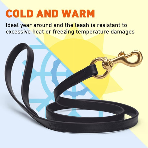 Viper Biothane Working Lead for Dogs 4ft, Black