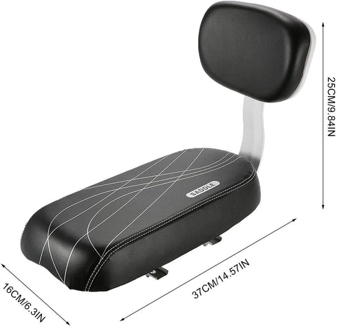 Generic Rear Mount Seat, Kids Seat Back - Carrier Baby Seat for Toddler Including Backrest Armrest Handrail Footrests