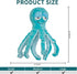 Octopus Dog Toys, Large Squeaky Interactive Plush Dog Toys for Small, Medium Puppies, Tug of War Training Aid