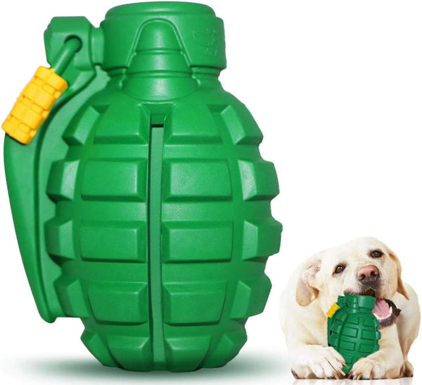 Dog Chew Toys for Aggressive Chewers - Food Grade Non-Toxic Durable Toys for Small Medium Large Dogs, Green