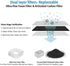 iPettie Replacement Filters for Tritone & Fiumi Ceramic Pet Water Fountain, 8PCS Carbon & 4PCS Foam Filters