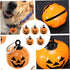 5 Pcs Pumpkin Bells Halloween Ornaments, Cartoon Keychain Pet Bells, Dog Collar Bell Decor Accessories