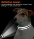 Joytale Reflective Dog Collar, Soft Neoprene Padded Breathable Nylon for Large Dogs (Gray, L)