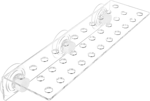 POPETPOP Coral Holder - Acrylic Aquarium Fish Tank Glass 32 Hole Cover Clip Support Holder