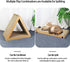Cat Scratcher Cardboard, Durable Large Triangle Vertical Cat Scratching Board with Premium Scratch Textures Design