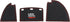 KEMIMOTO Golf Cart Dash Mats - Compatible with Club Car Precedent (2004-2023) and Onward&Tempo (2007-2023)