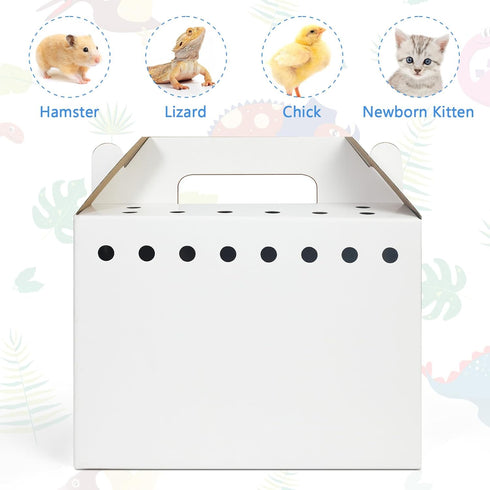 Animals-12 Pack Disposable Cardboard Pet Carrier for Small