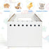 Animals-12 Pack Disposable Cardboard Pet Carrier for Small