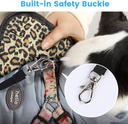 Dog Cat Backpack Carrier - Comfortable Carrier for Small Medium Dogs, Front Chest Sling Backpack for Pets