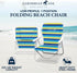 1 200lbs CARIBBEAN JOE Folding Beach Chair, Position Lightweight and Portable Foldable Outdoor Camping Accessories