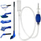 GreenJoy 5 in 1 Aquarium Fish Tank Cleaning Kit, Algae Scrapers & Gravel Cleaner for Water Changing