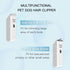 2-in-1 Professional Dog Grooming Kit - Low Noise, Waterproof, USB Rechargeable, Safe Ceramic Blade for Dogs and Cats