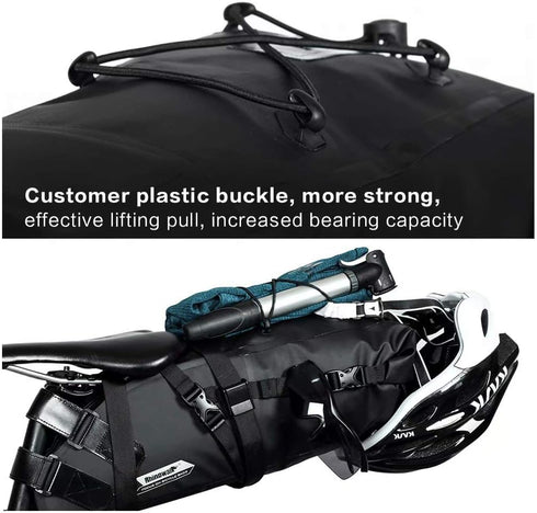 Rhinowalk Bike Saddle Bag, Waterproof Bicycle Bag, Cycling Seat Bag for Mountain Road Storage