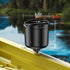 Kayak Cup Holder with Rubber Tab, Multifunctional Drink Holder and Phone Holder for Kayak Accessories, Black