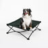 Coolaroo On The Go Cooling Elevated Dog Bed, Portable for Travel & Camping, Collapsible Medium, Brunswick Green