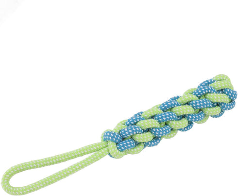 Asixxsix Spring Pole Dog Rope Toy, 16.4ft Outdoor Bungee Hanging Toy for Small Medium Large Dogs