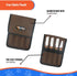 Professional Slant Tooth Stripping Knife for Dogs (Pack of 4) - Stainless Steel Blades & Rosewood Handle