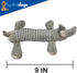 5 Pack Squeaky Plush Puppy Dog Chew Toy Assortment - Interactive Teething Toys for All Breeds and Sizes, Elephant, Pig,
