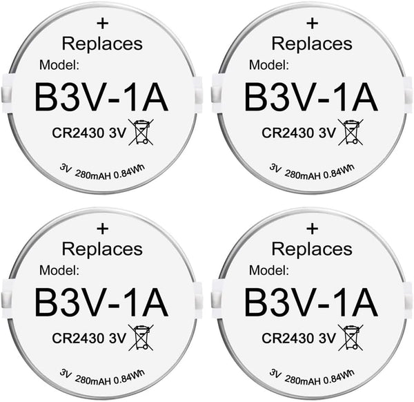 Abeden B3V 1A Lithium Replacement Batteries, Compatible with High Tech Pet MS-4 and MS-5 (4 Pack)