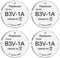 Abeden B3V 1A Lithium Replacement Batteries, Compatible with High Tech Pet MS-4 and MS-5 (4 Pack)