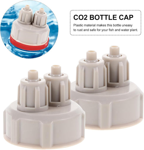 BESPORTBLE 2Pcs DIY Quick Bottle Cap Air Diffuser Generator Parts, Multitools Aquarium Accessories for Fish Tank