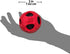 Nerf Dog Red Rubber Wrapped Bash Tennis Ball Squeak Toy, Medium